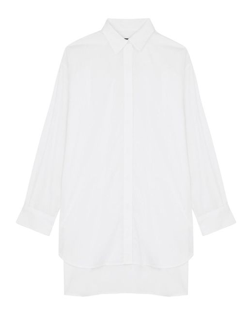 Rag & Bone White Fia Oversized Cotton Shirt