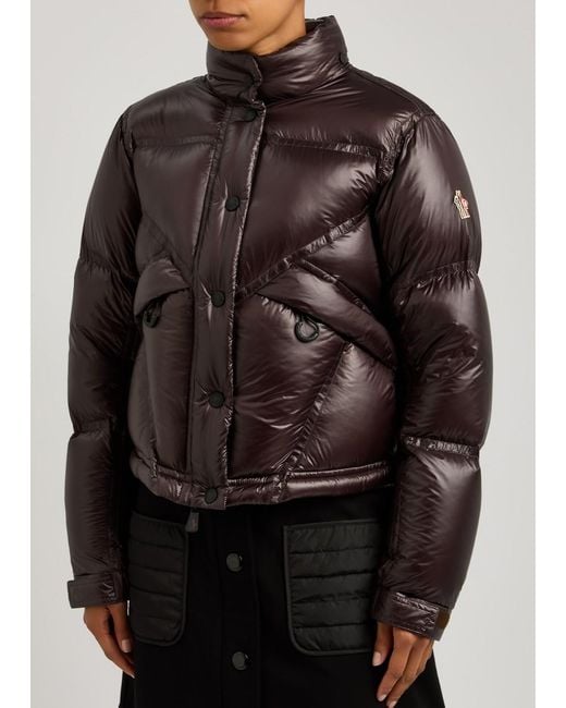 Moncler Brown Day-Namic Julier Quilted Nylon Jacket