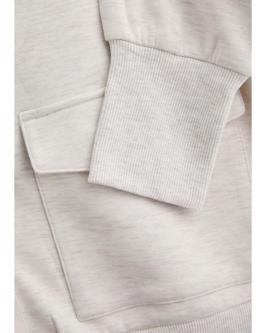 Varley White Roxbury Stretch-Jersey Sweatshirt