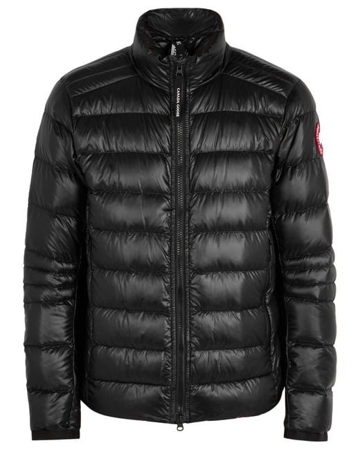 Canada Goose Black Crofton Quilted Shell Jacket for men