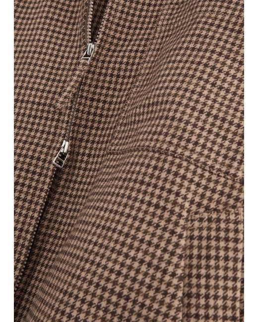 Universal Works Brown Rose Bowl Checked Wool-Blend Jacket for men