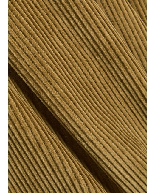Rohe Natural Wide-Leg Corduroy Trousers