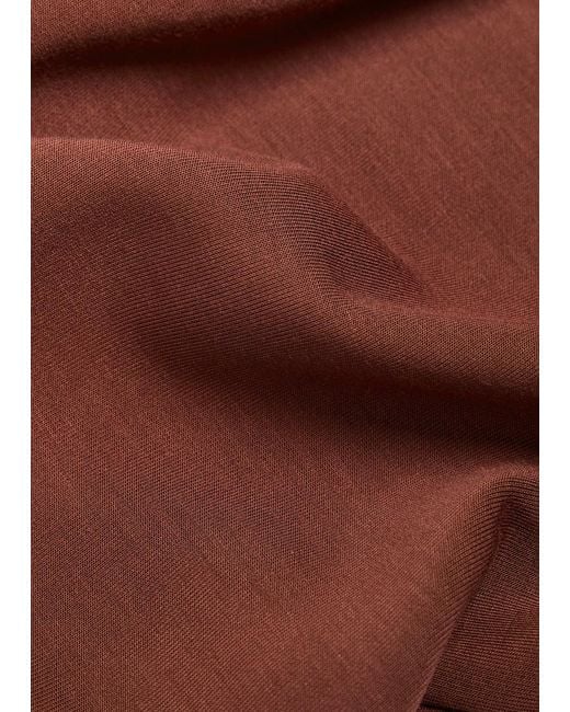 Varley Red The Slim Cuff 27.5 Stretch-Jersey Sweatpants