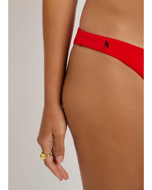 The Attico Red Stretch-Polyamide Bikini