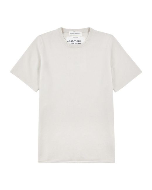 Extreme Cashmere White N°64 Cashmere-blend T-shirt for men