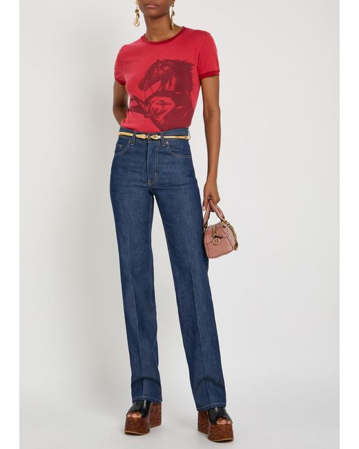 Chloé Blue Straight-Leg Jeans