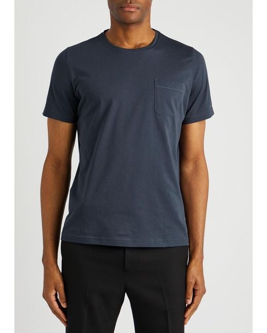 Oliver Spencer Blue Oli's Cotton T-shirt for men