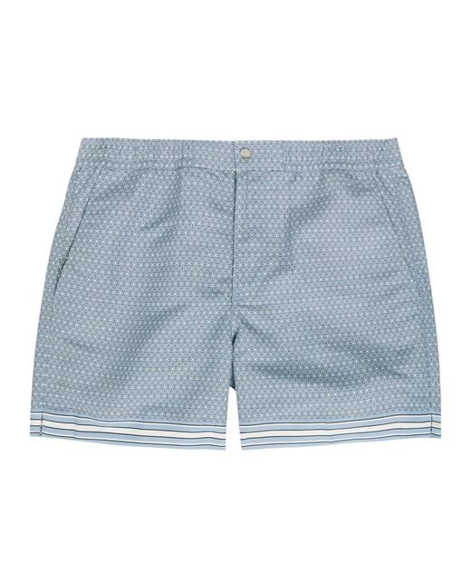 CHE Blue Lucena Printed Shell Swim Shorts for men