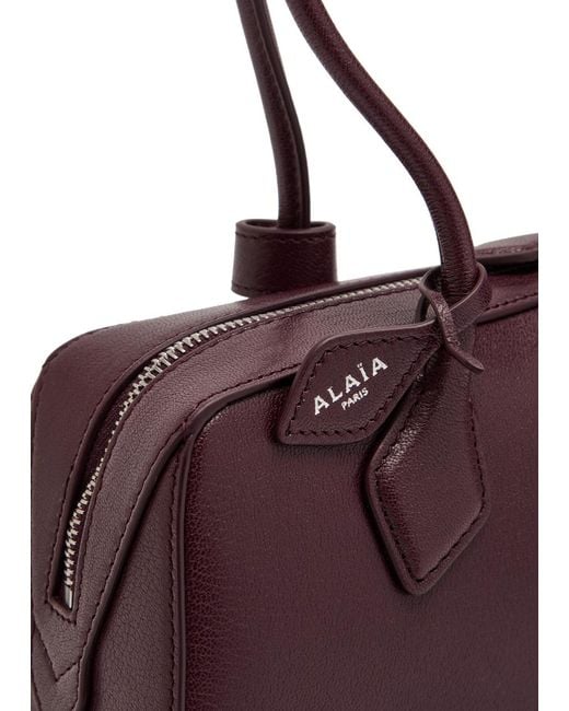 Alaïa Purple Le Teckel Medium Grained Leather Shoulder Bag