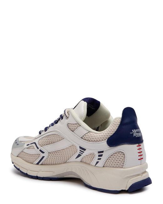 Mercer White The Re-Run Baseball Panelled Mesh Sneakers for men