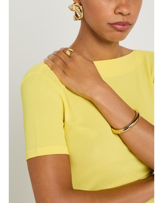 Jacquemus Metallic Les Boucles Poisson Fish Drop Earrings