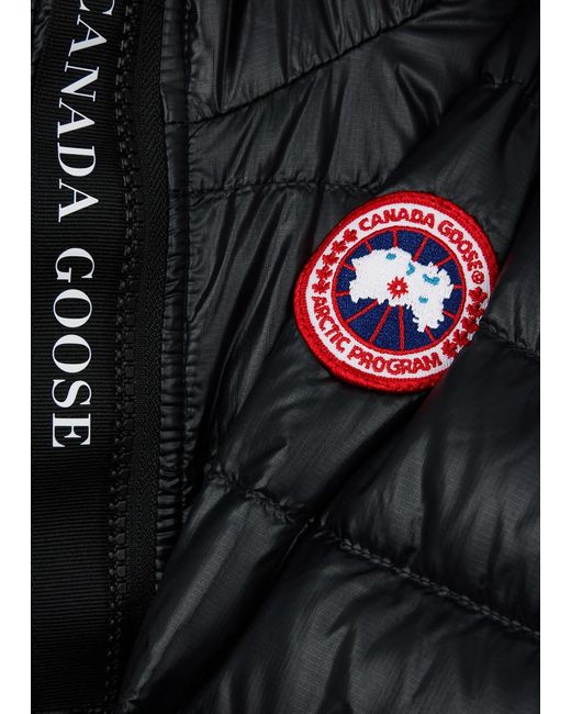 Canada Goose Black Cypress Quilted Hooded Shell Jacket