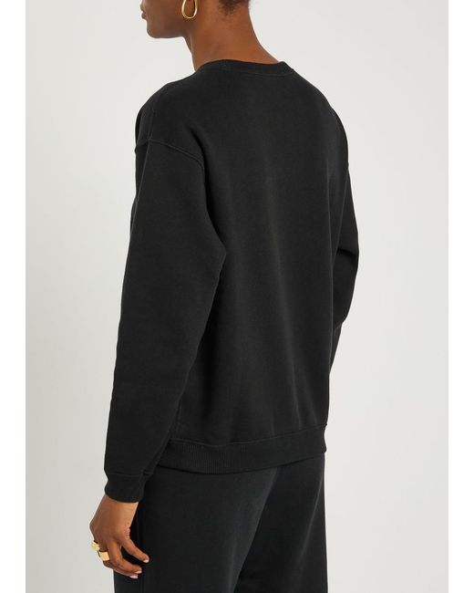 Polo Ralph Lauren Black Logo-Embroidered Cotton-Blend Sweatshirt