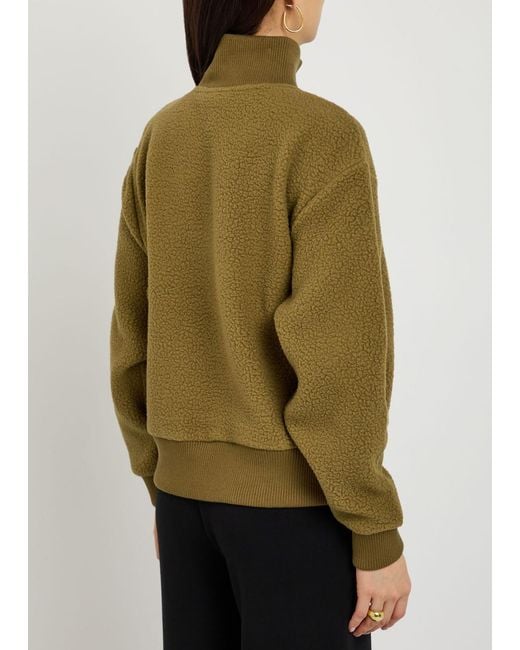 Varley Green Jaylin Half-Zip Fleece Sweatshirt