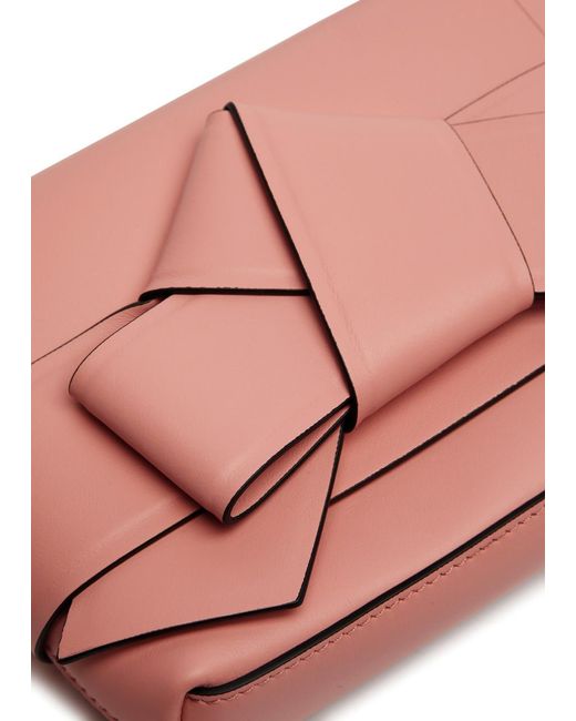 Acne Pink Musubi Leather Cross-body Bag