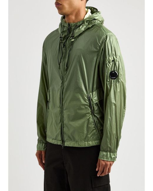 C P Company Green Cs Ii Hooded Shell Jacket for men