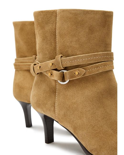 Isabel Marant Brown Meyli Suede Ankle Boots