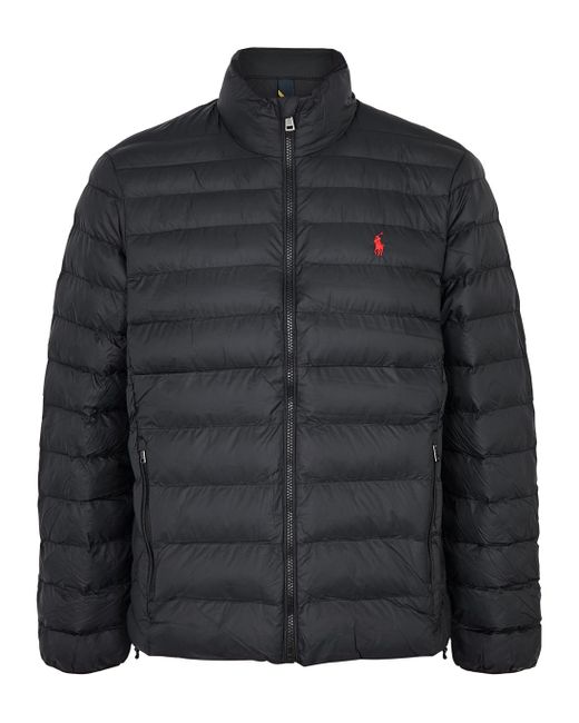Polo Ralph Lauren Terra Quilted Shell Jacket in Black for Men | Lyst UK