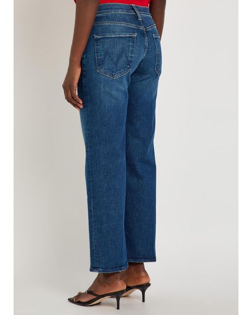 Mother Blue The Mid Rise Rambler Stretch-Denim Jeans
