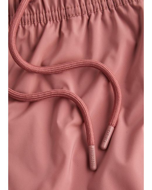 Frescobol Carioca Pink Salvador Satin-Shell Swim Shorts for men