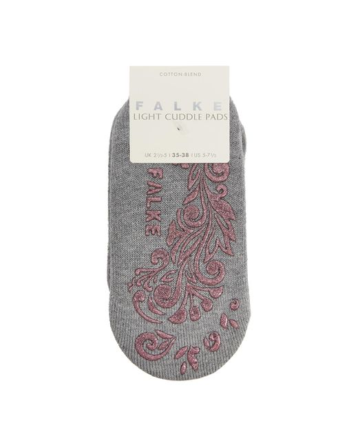 Falke Gray Light Cuddle Pads Cotton-Blend Socks