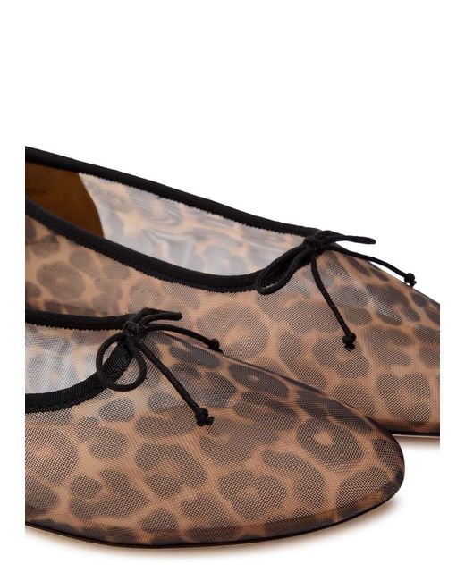Loeffler Randall Brown Landon-Print Ballet Flat