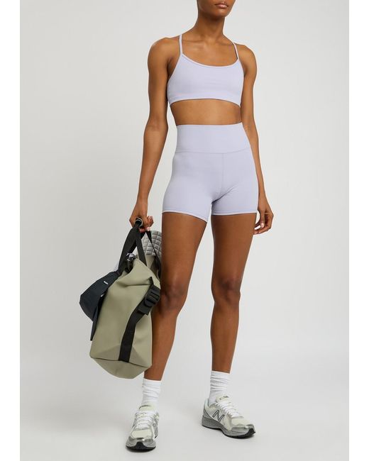 vuori White All The Feels Stretch-Nylon Shorts