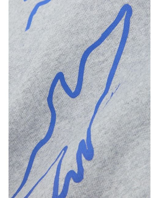 MKI Miyuki-Zoku Gray Flight Hooded Cotton-Blend Sweatshirt for men