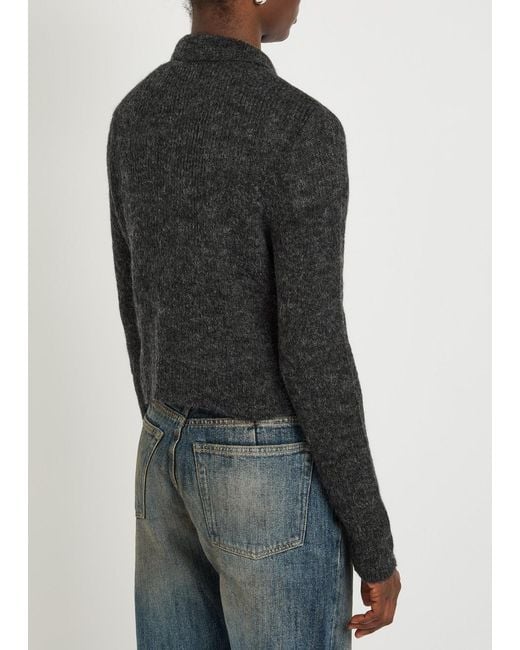 Our Legacy Black Mazzy Alpaca-Blend Cardigan