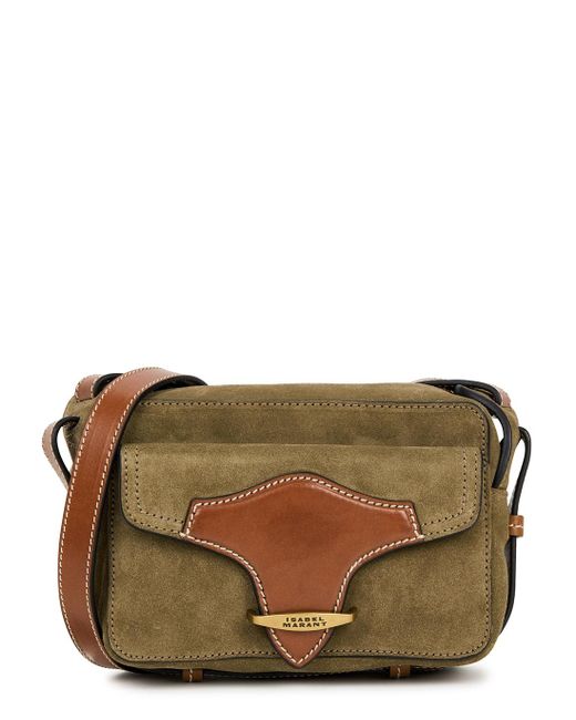 Isabel Marant Wasy Suede Cross-body Bag in Brown | Lyst