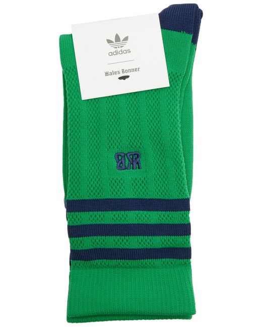 Adidas Green X Wales Bonner Stretch-jersey Socks