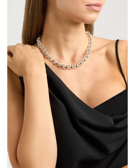 Jenny Bird White Rodin Chain Necklace
