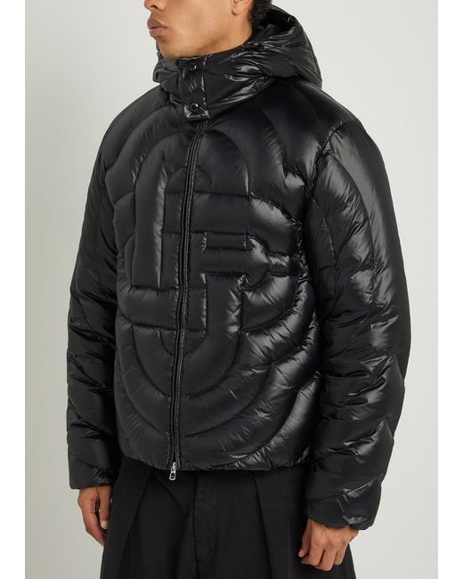 Casablanca Black Monogram Quilted Shell Jacket for men