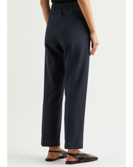 Max Mara Blue Ballata Jersey Trousers