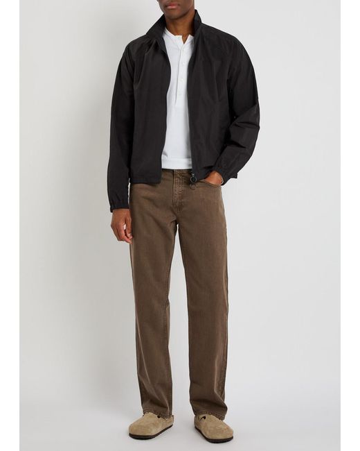 FRAME Brown Relaxed Straight-Leg Denim Jeans for men