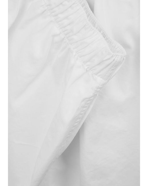 COLORFUL STANDARD White Cotton-Twill Shorts