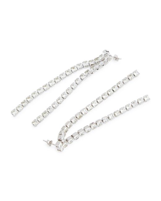 Rosantica White Vetro Crystal-embellished Drop Earrings
