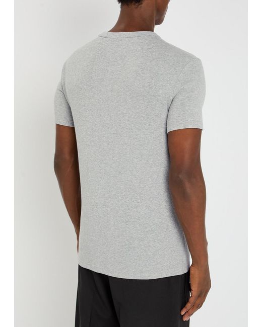 Tom Ford Gray Stretch-Cotton T-Shirt for men