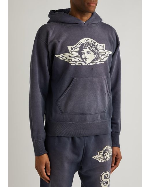 Saint Michael Saint Mxxxxxx Angel Of Death Hooded Cotton