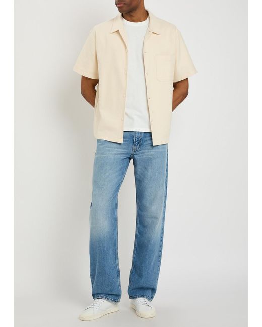 FRAME Blue The Relaxed Straight-Leg Jeans for men