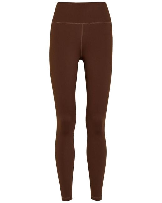 Now You Live Brown Willoughby Stretch-Jersey Leggings
