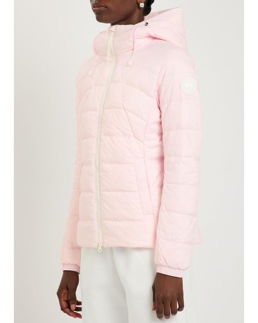 Canada Goose Pink Abbott Hooded Padded Shell Jacket