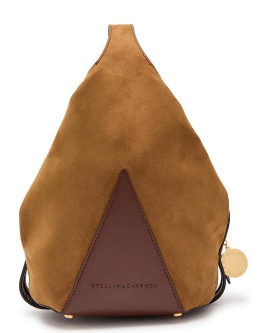 Stella McCartney Brown Appaloosa Small Suede Bucket Bag