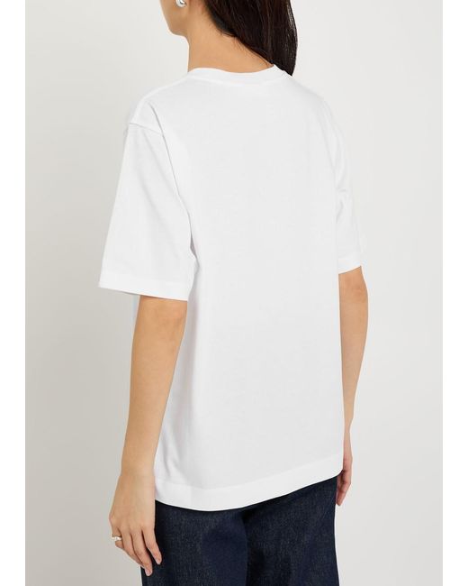 Dries Van Noten White Heydu Cotton T-Shirt