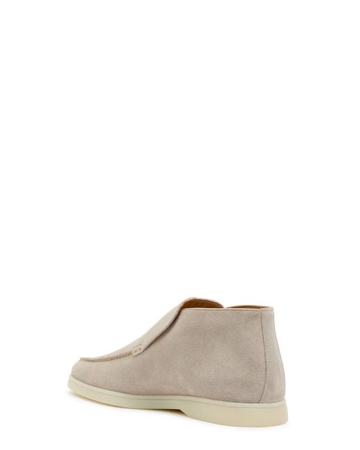 Aurélien White City Suede Loafers for men