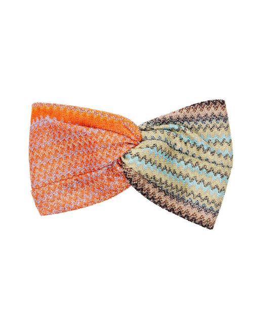 Missoni Multicolor Zigzag-intarsia Knitted Headband