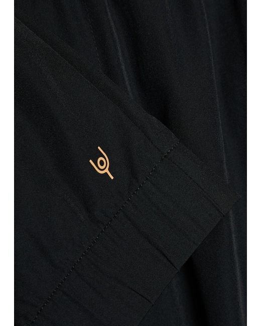 Now You Live Black Saxby Tapered-Leg Shell Sweatpants for men