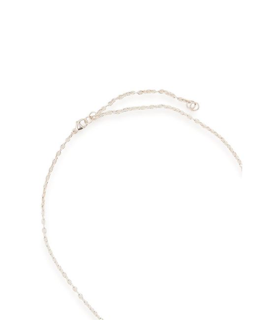 Agmes White Selma Sterling Necklace