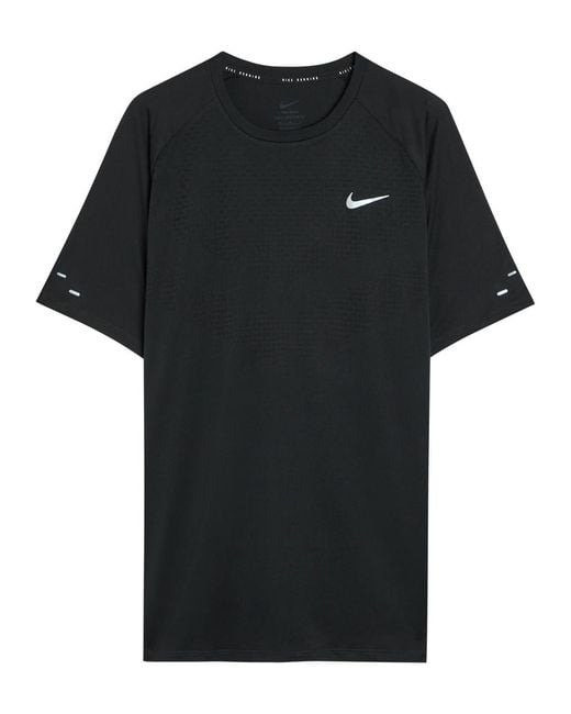 Nike Black Dri-Fit Adv Jersey Running T-Shirt for men