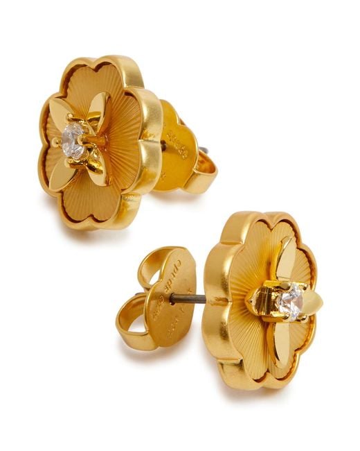 Kate Spade Metallic Heritage Bloom -plated Stud Earrings